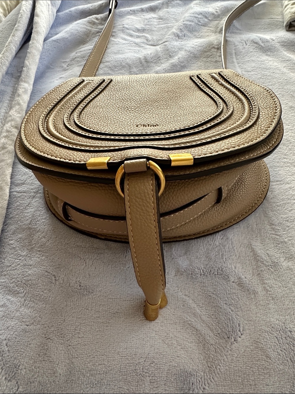 Quiet Luxury Chloe Grained Leather Chic Marcie Crossbody
